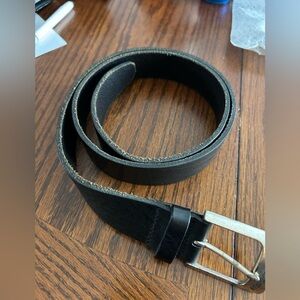 Fossil Basic Gear Black Leather Belt